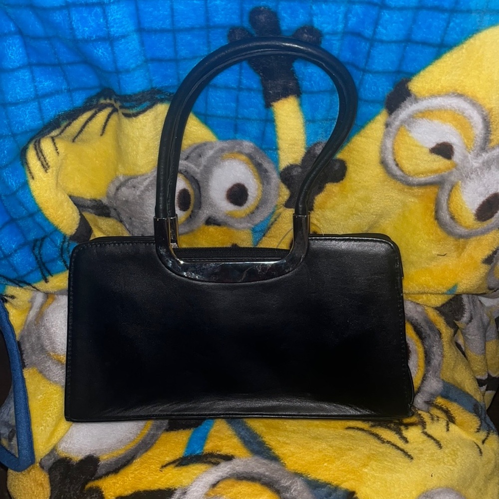 Vintage Ferrosy black leather handbag